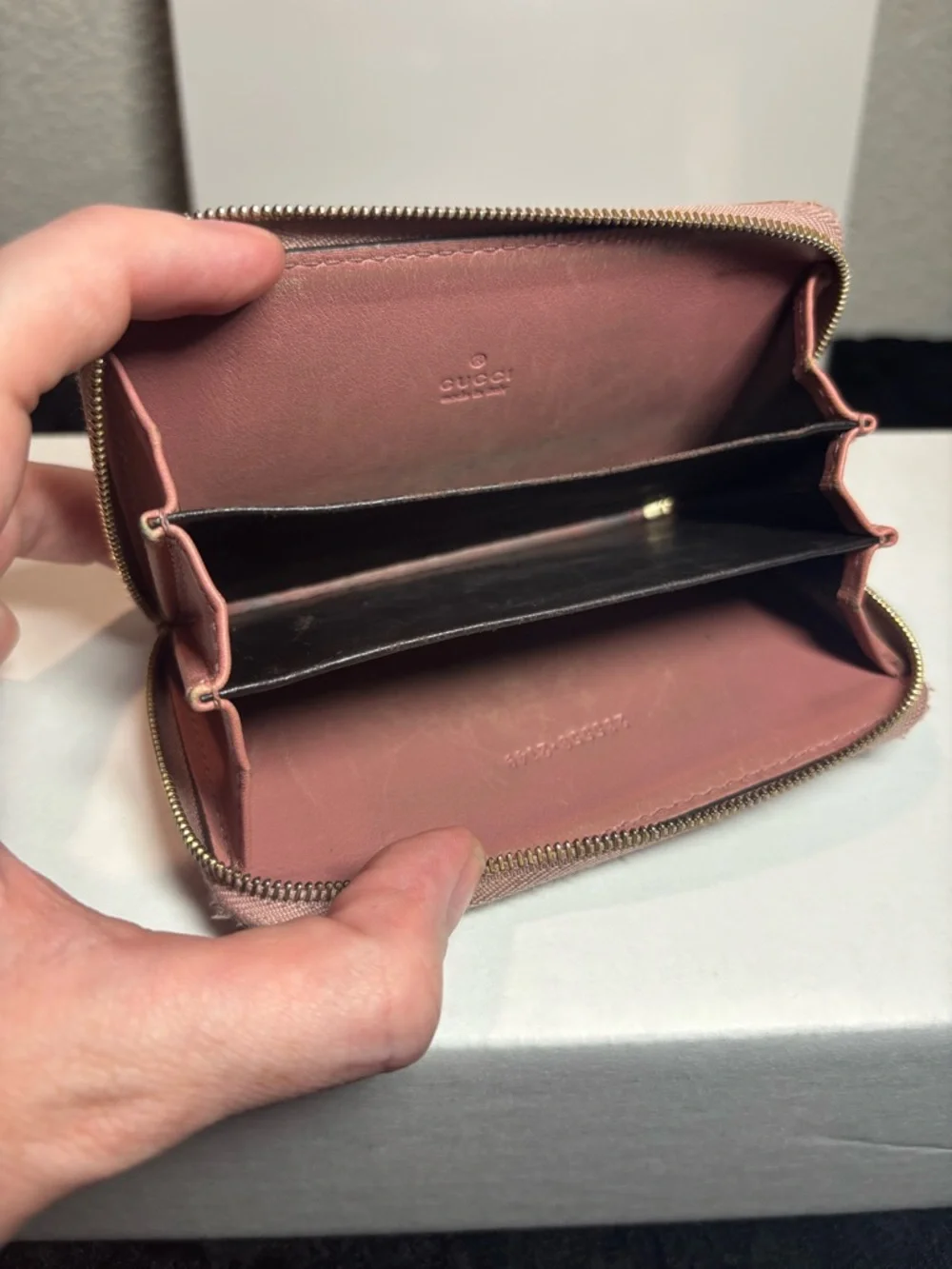 Gucci Microguccissima Pink Leather Zippy Coin Purse Wallet - Made in Italy - Picture 7 of 10